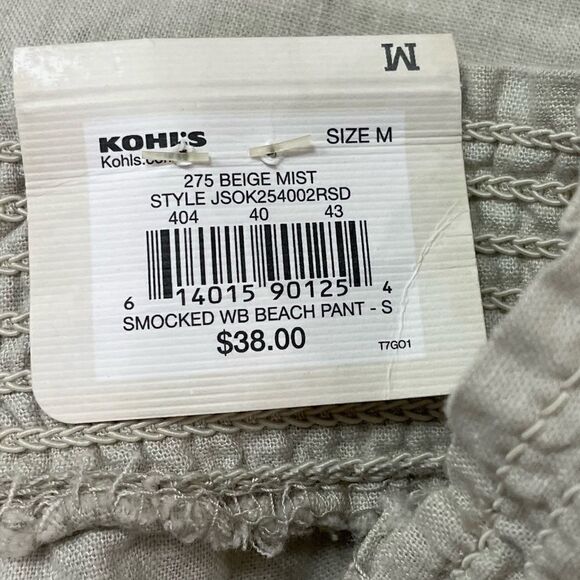 “SO” Linen pants NWT sz M - Picture 5 of 6